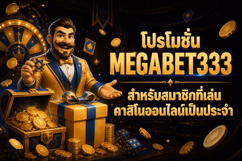 โปรโมชั่น MEGABET333 สำหรับสมาชิกที่เล่นคาสิโนออนไลน์เป็นประจำ