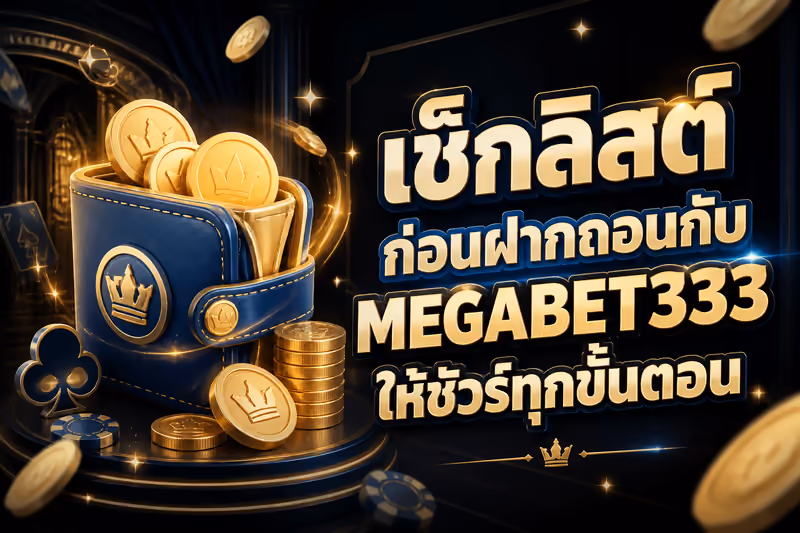 เช็กลิสต์ก่อนฝากถอนกับ MEGABET333 ให้ชัวร์ทุกขั้นตอน