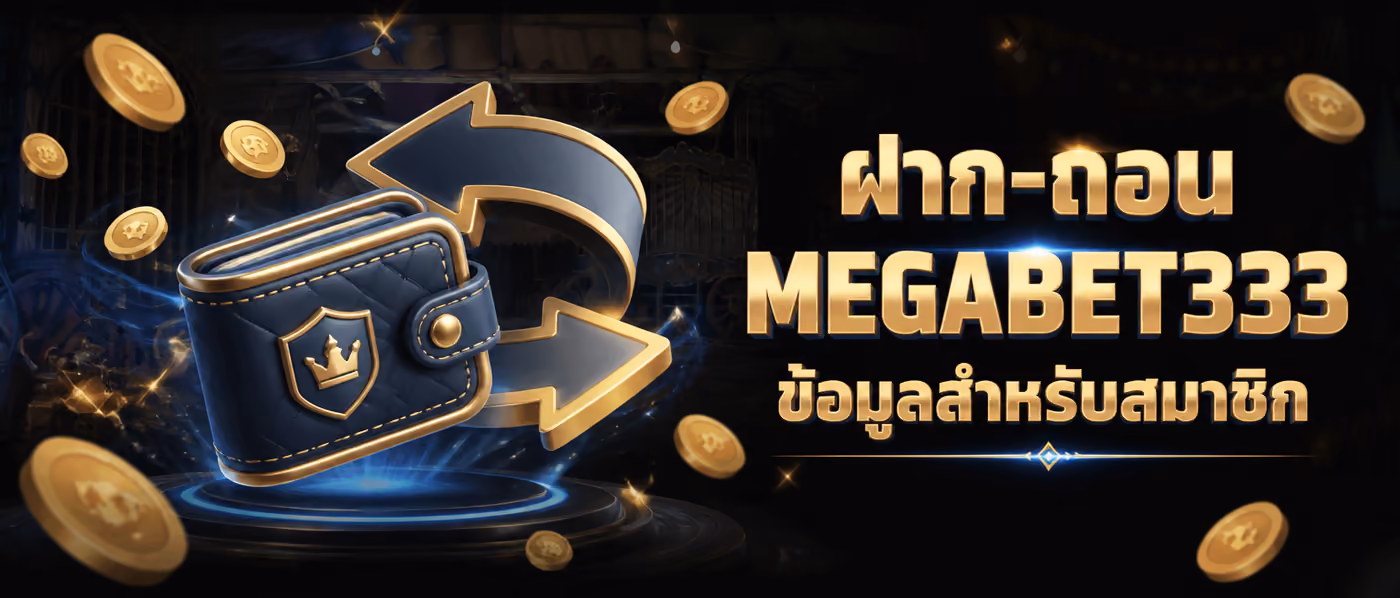 ฝาก-ถอน MEGABET333 ข้อมูลสำหรับสมาชิก